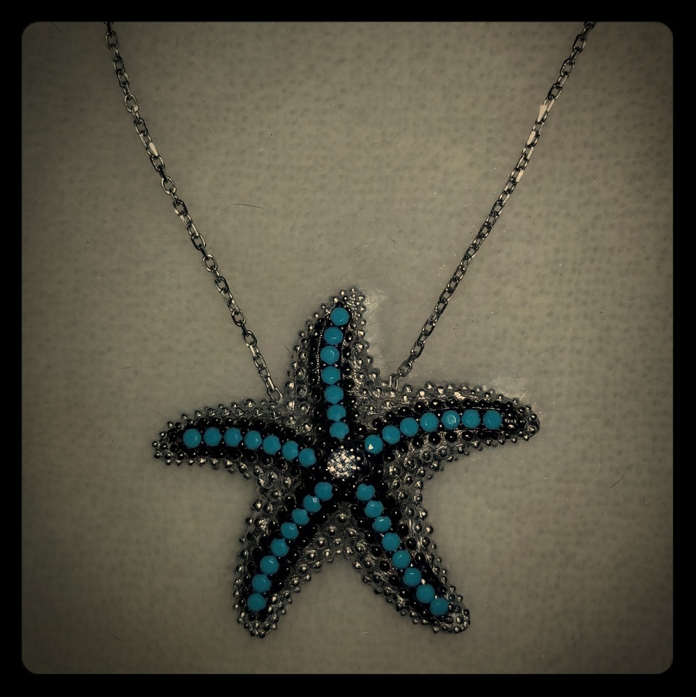 Sterling silver starfish necklace